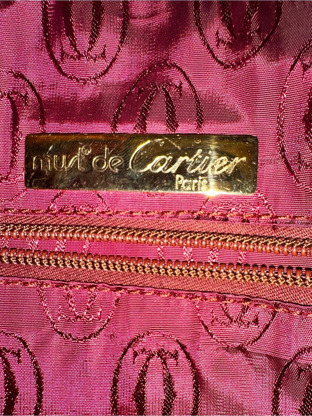 1980’s Must de Cartier Pebbled Leather Crossbody bag - Vintage French Luxury - Picture 12 of 14